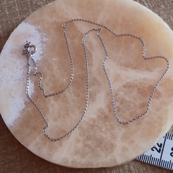 925 Italy Silver Delicate Tiny Chain Necklace - Picture 10 of 13